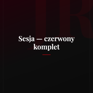 Sesja - czerwony komplet